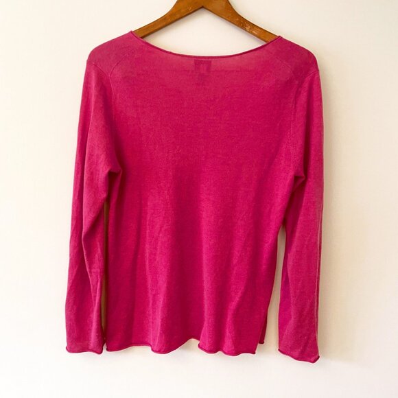 Eileen Fisher Silk Bliss Silk/Cashmere Top, Size Medium - Picture 2 of 5